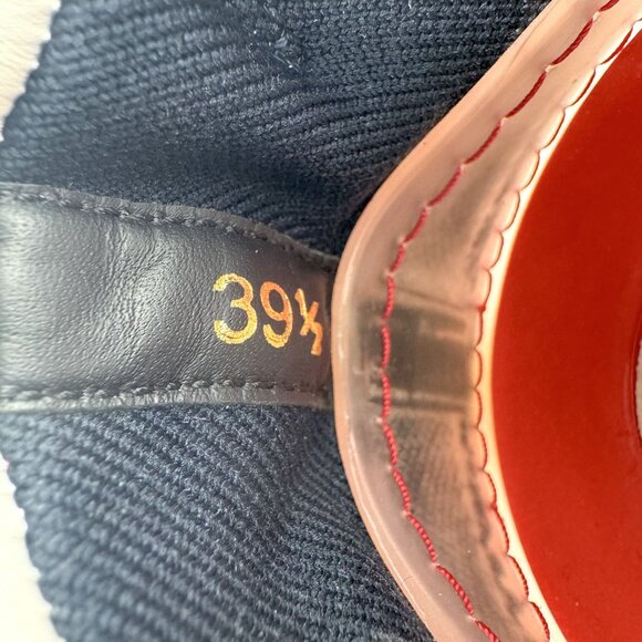 Christian Louboutin Arpoador Navy Drawstring Sneakers Size 39.5 US 9.5 Women's - Picture 15 of 16